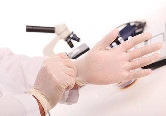 latex wearing latex gloves | allgloves